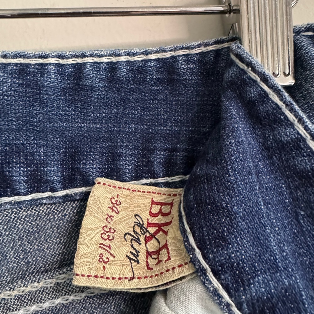 BKE culture Bootcut Jeans Women Medium Wash western Denim Mid Rise 34 x 33 1/2 - Picture 5 of 7